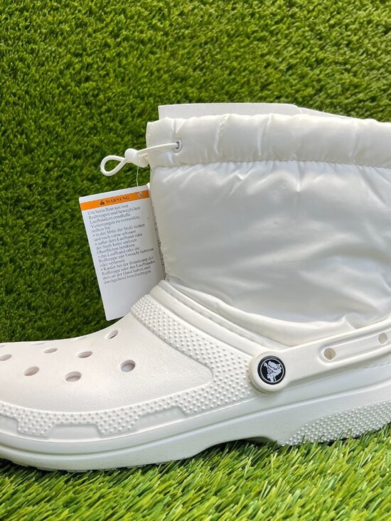 Crocs Classic Lined Neo Puff Mens Size 10 White Outdoor Pull On Boots Shoes main image 8